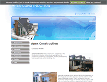 Tablet Screenshot of apexconstructionuk.com